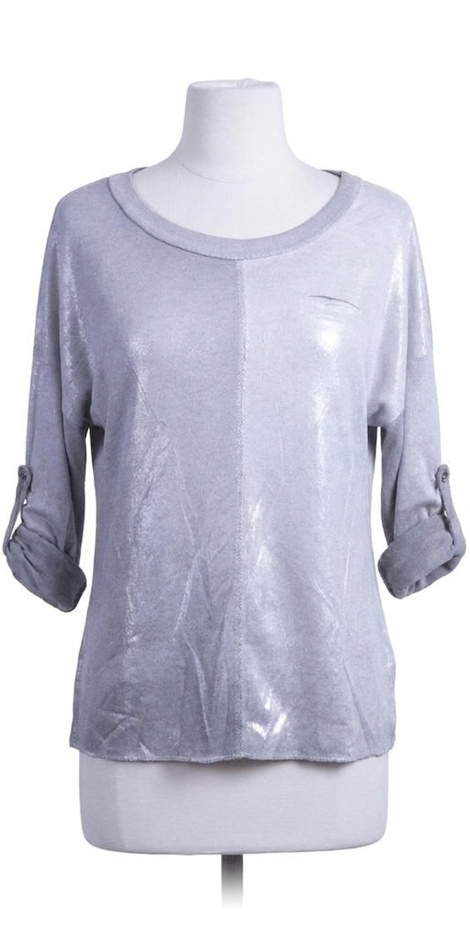 NEW GIGI MODA alicia blouse sweater in gray